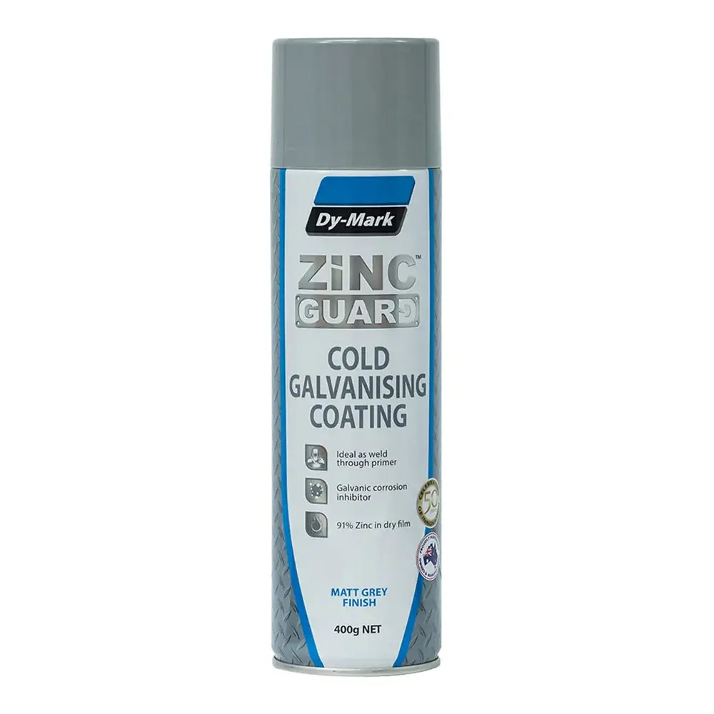 Dy-Mark Zinc Guard Cold Galvanising Coating 400G Spray Paint Aerosol 1