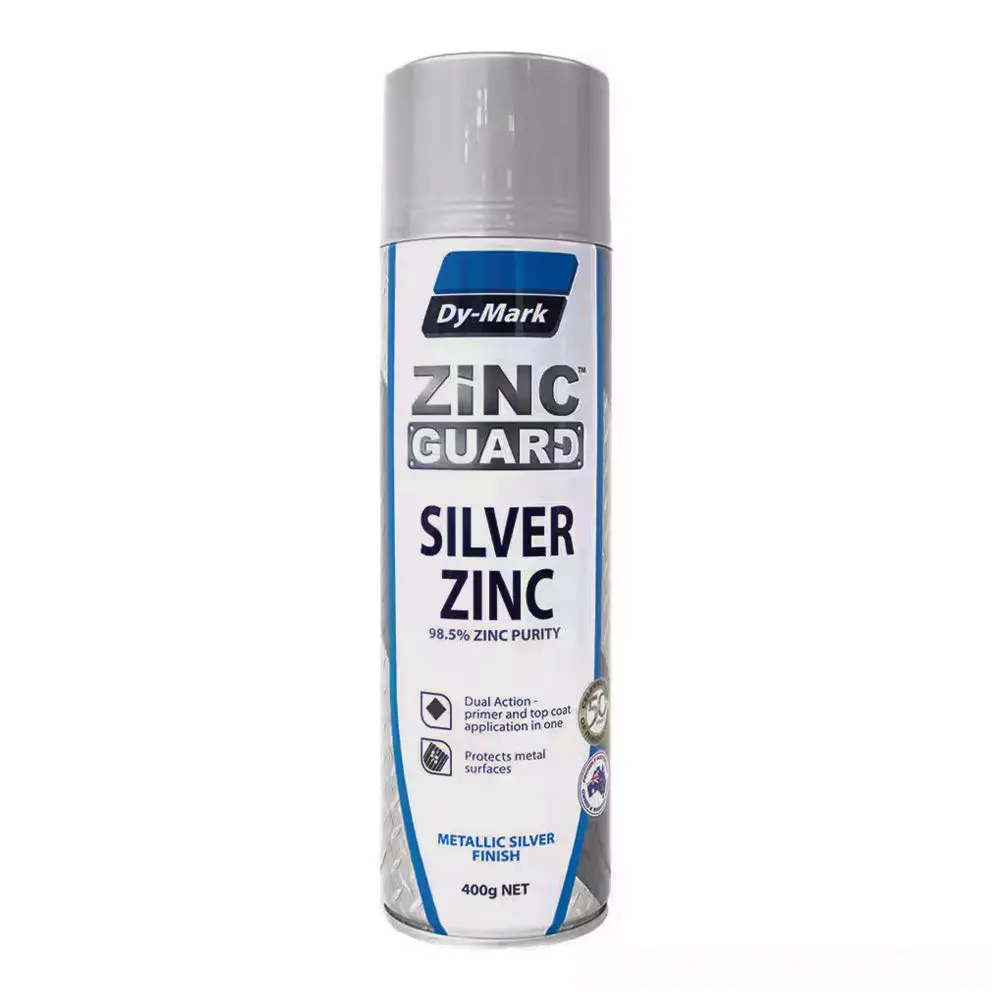 Dy-Mark Zinc Guard Silver Zinc 400G Spray Paint Aerosol 1