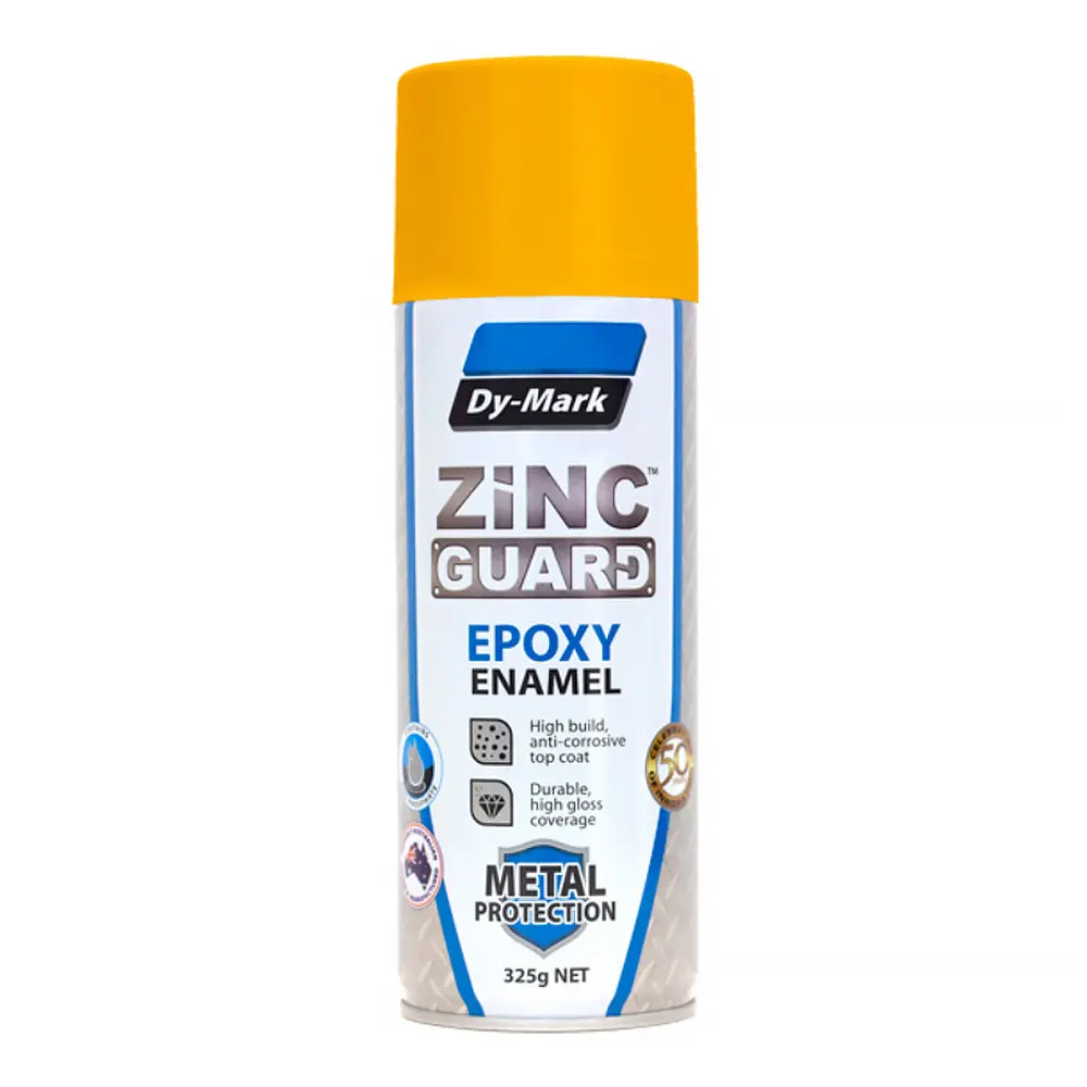 Dy-Mark Zinc Guard Single Pack Epoxy Enamel 325G Gloss Golden Yellow Spray Paint 1