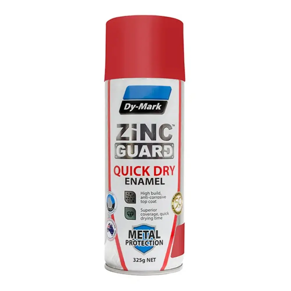 Dy-Mark Zinc Guard Quick Dry Enamel 325G Gloss Signal Red Spray Paint Aerosol 1