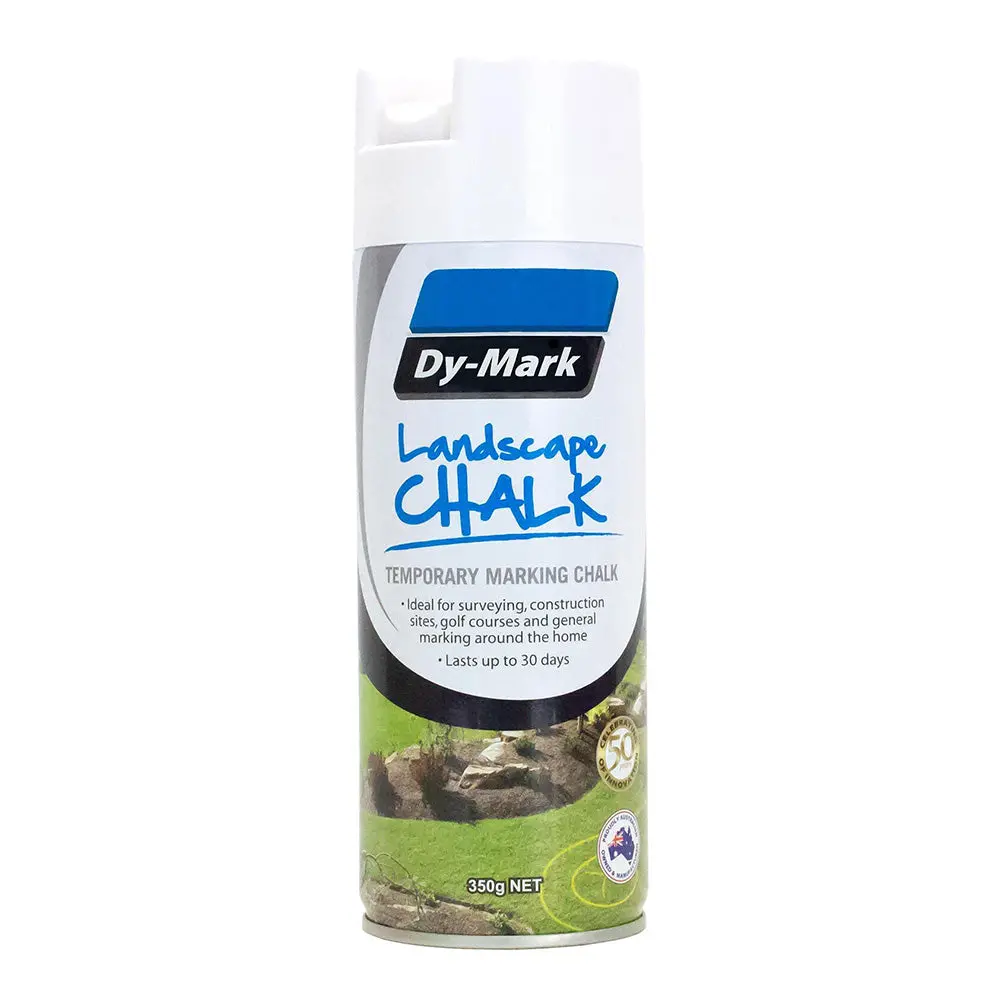 Dy-Mark Landscape Chalk 350G White Spray Aerosol Temporary Marking 1