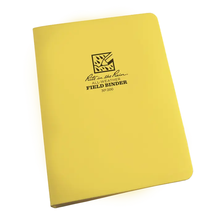 Rite-In-The-Rain - #200 6-Ring Binder, 1/2" Capacity, Yellow 1