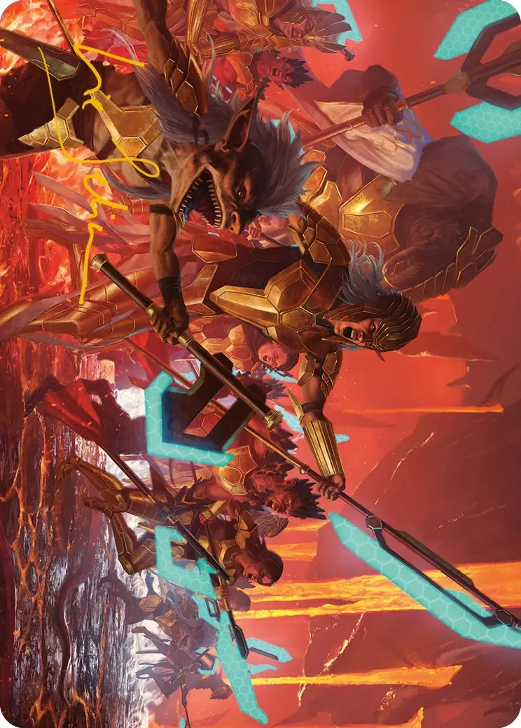 Roar Of Resistance Art Card (Gold-Stamped Signature) [Phyrexia: All Will Be One Art Series] 1
