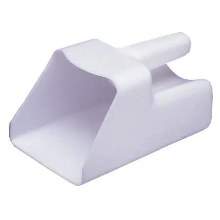 Scoop, White Plastic, 2 Quart (1.9 L) 1