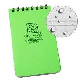 Rite-In-The-Rain - 3"X 5" Shirt Pocket Top-Spiral Notebook, Hi-Viz, #Hv935, Box Of 12 1