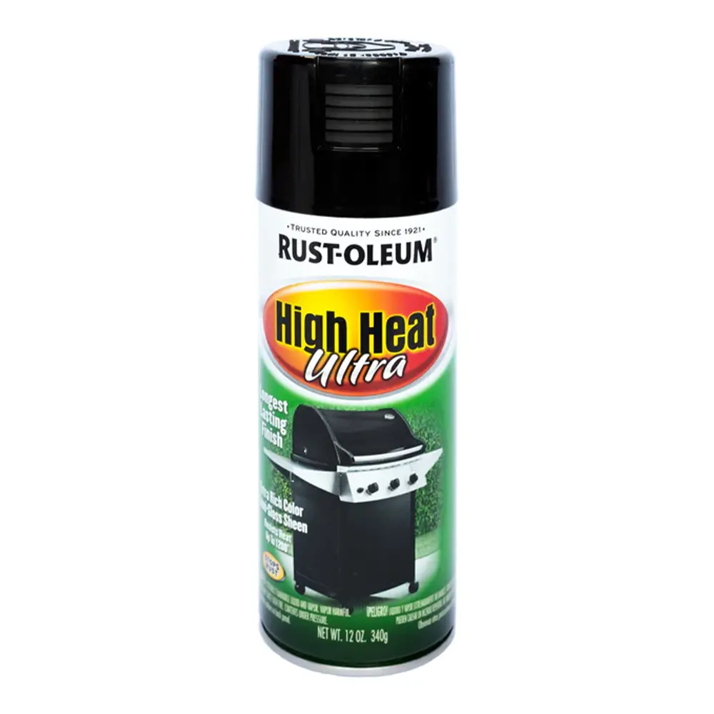 Rust-Oleum Ultra High Heat Semi Gloss Black Spray Paint 340G 12Oz 1
