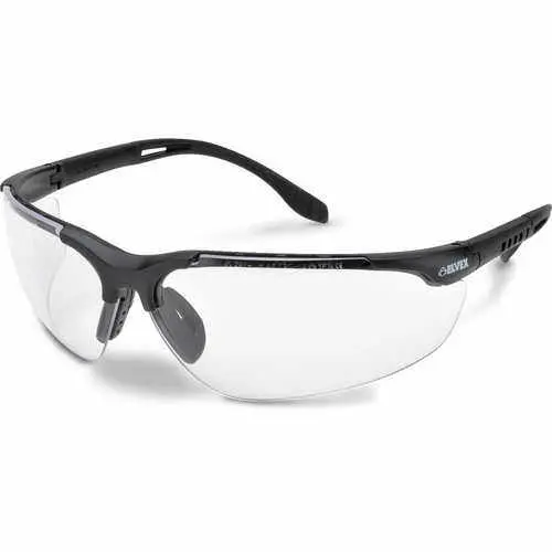 Elvex® Sphere-X Ultimate Safety Glasses, Black Frame, Clear Anti-Fog Lens 1
