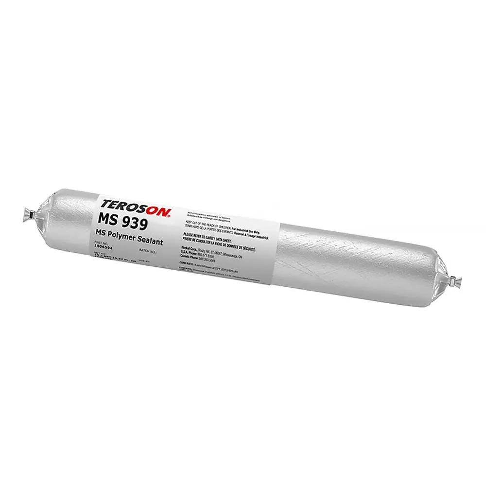 Teroson Ms 939 Silane Polymer Elastic Adhesive Sealant 570Ml Black Sausage 1