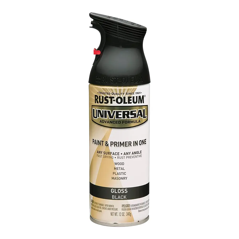 Rust-Oleum Universal Paint & Primer Spray Paint 340G Aerosol Gloss Black 1