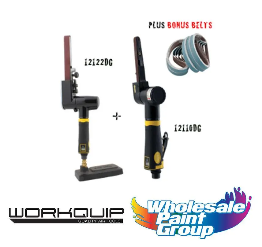 Workquip X1 Digital Kit 10X330 And 20X520 Belt Sanders With Bonus Belts 1