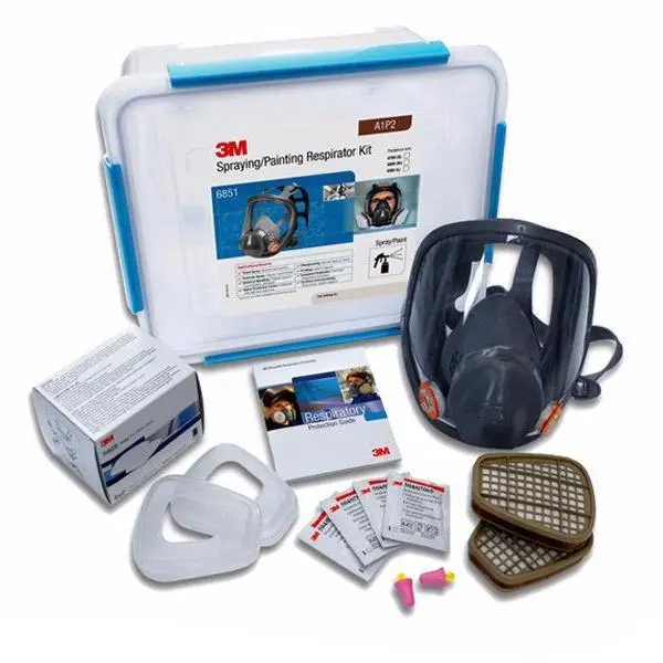 3M Spraying Painting Full Face Respirator Kit 6851 A1p2 Medium 6800 1