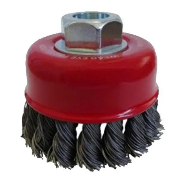 Josco Brumby 75Mm Twistknot Bevel Brush Multi-Thread .50Mm Carbon Steel Wire 1
