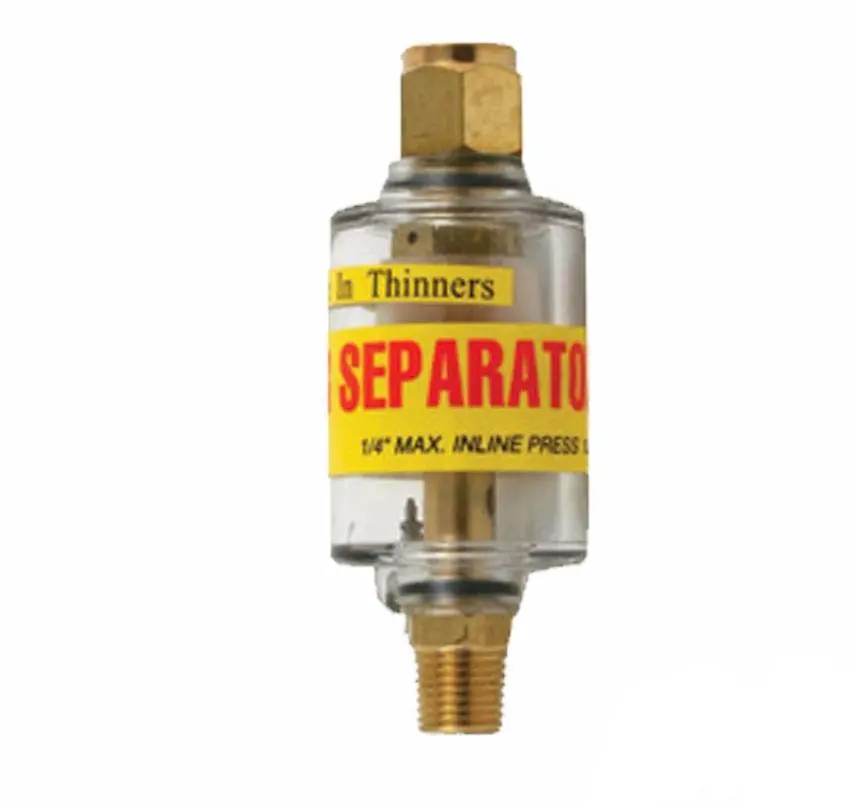 Workquip 1/4 Hd Inline Filter Water Separator Trap Spray Gun Air Tools 1
