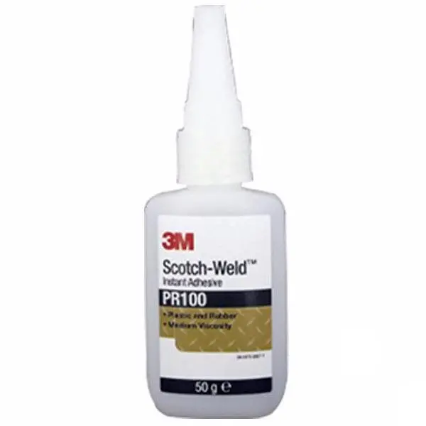 3M Scotch-Weld Plastic & Rubber Glue Instant Adhesive Pr100 Clear 50G Panel Bond 1