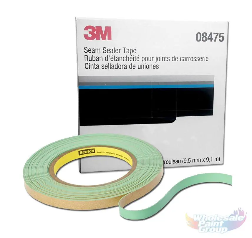 3M Seam Sealer Tape 08475 3/8'' X 30' Roll Scotch Hem Flange Seal Door Trunk 1