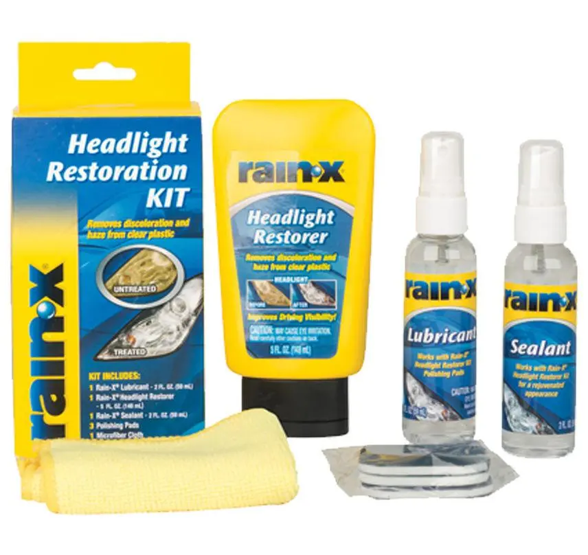 Rain-X Car Boat Motorcycle Headlight & Plastic Restoration Polish Kit Restorer 1