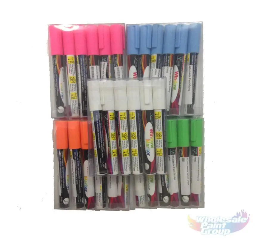 Le Color Velocity Window Marker Pen Multiple-Colours 6Pack Decorating Glass 1