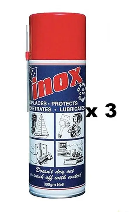 Inox Mx3 Lubricant Anti Corrosion Anti Moisture Formula Spray 300G Auto X 3 1