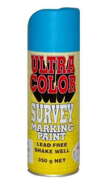 Ultracolor Survey Marking Paint Spot Marker Aerosol Can 350G Blue 1