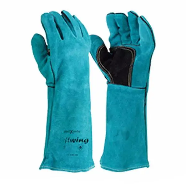 Green Leftwing Left Hand Premium Welders Gloves Safety Protection Welding X 2 1