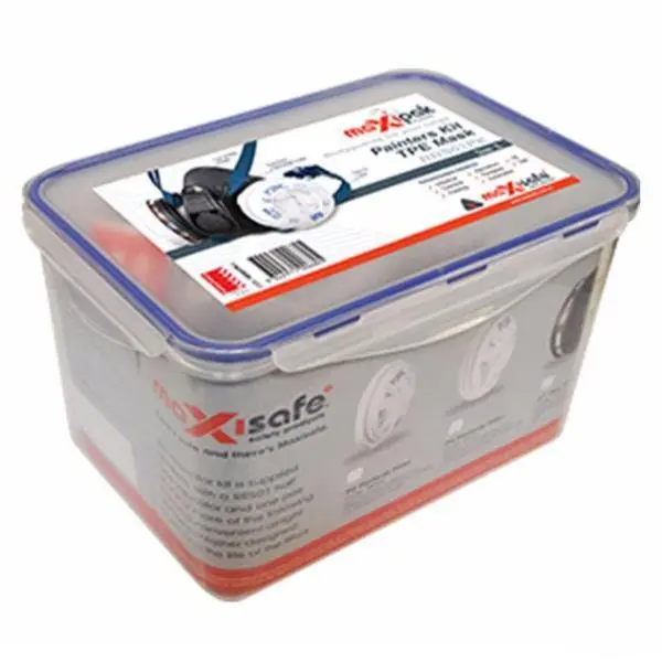 Maxisafe Maxipak Tpe Half Mask Painters Respiratory Kit Large Safety Protection 1