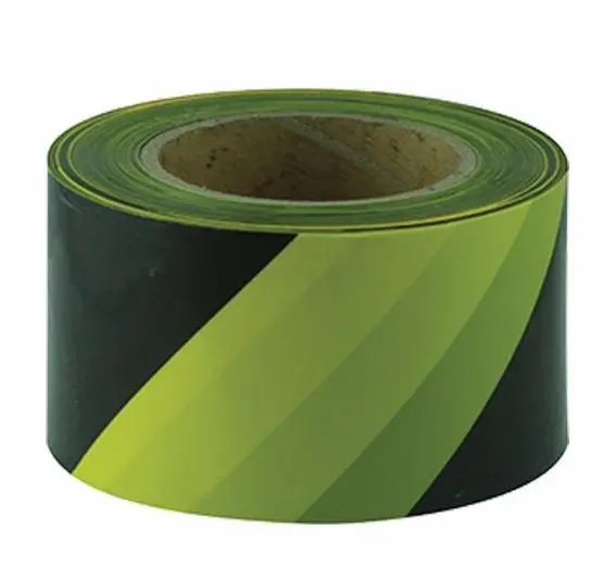 Maxisafe Yellow Black Barricade Tape 100 Metres X 75Mm Width Safety Marking 1