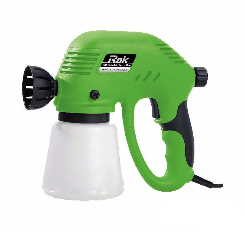 Rok Electric Airless Paint Sprayer 80W Paint Spray Gun Flow Control 1