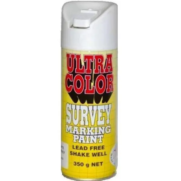 Ultracolor Survey Marking Paint Spot Marker Aerosol Can 350G White 1