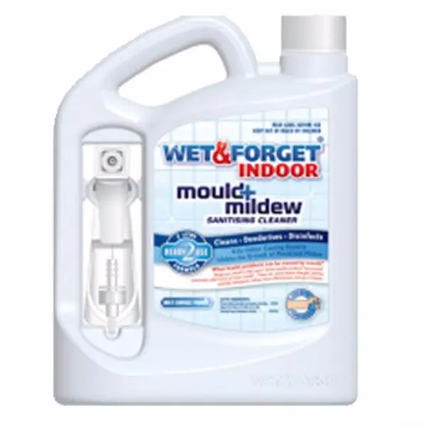 Wet & Forget Indoor Mould Mildew Sanitising Deodorising Bleach Free Cleaner 2L 1