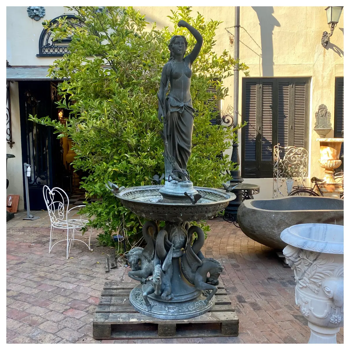 Exquisite! Aged Bronze Water Fountain - Sold 1