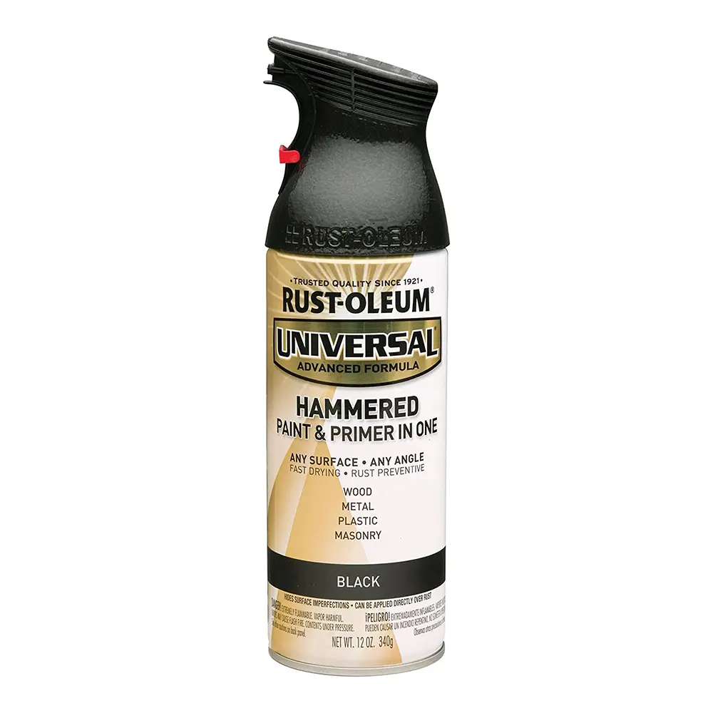 Rust-Oleum Universal Paint & Primer Spray Paint 340G Aerosol Hammered Black 1