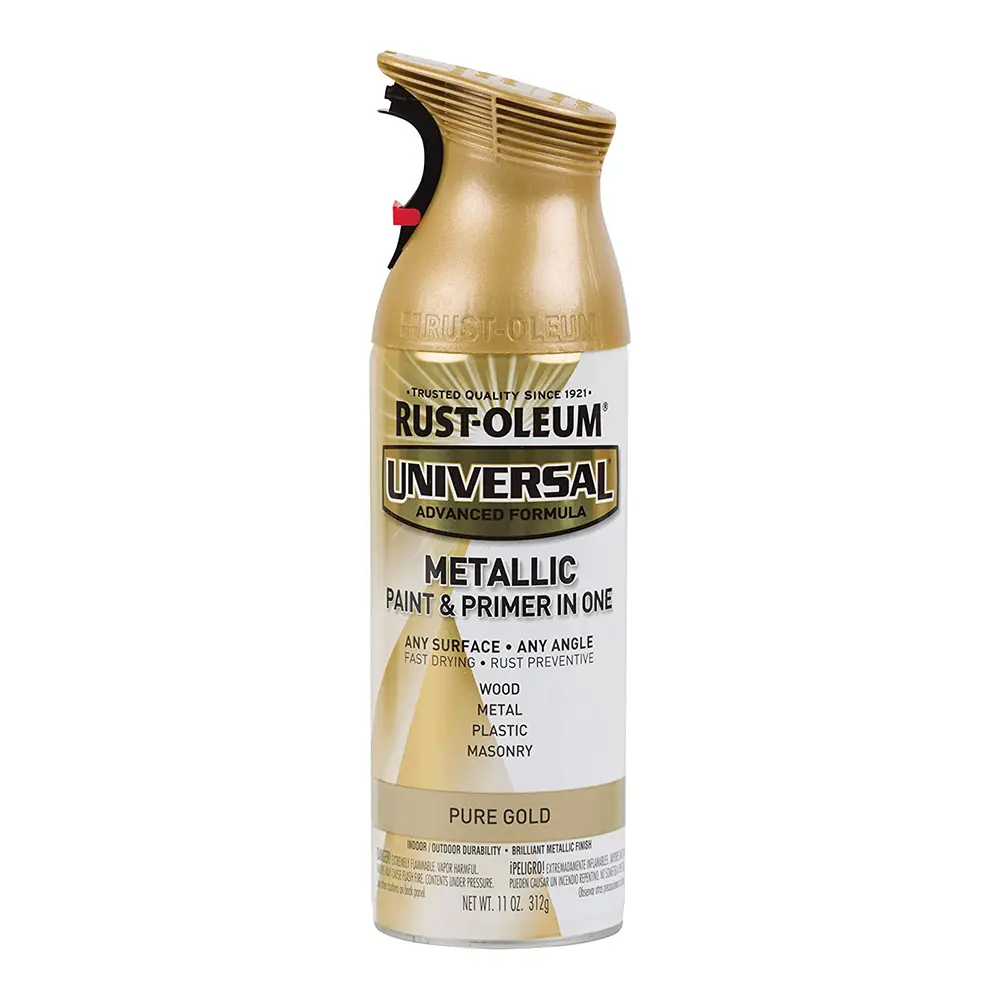 Rust-Oleum Universal Metallic Spray Paint & Primer 312G Pure Gold Aerosol 1