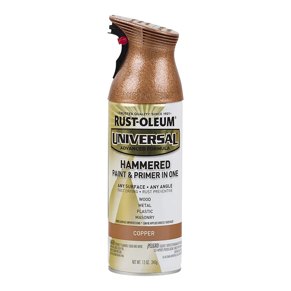 Rust-Oleum Universal Paint & Primer Spray Paint 340G Aerosol Hammered Copper 1