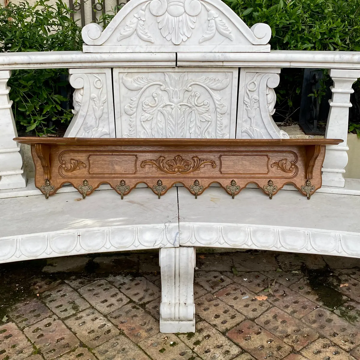 Antique French Oak Coat Rack - Sold 1