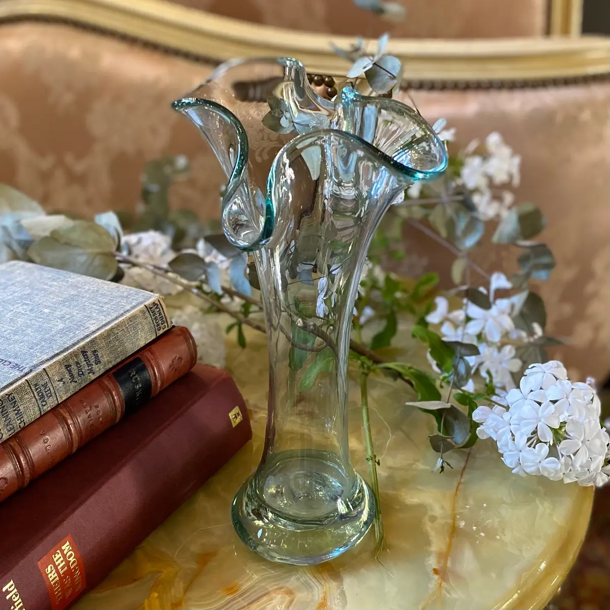 Vintage Aqua Murano Vase - Sold 1