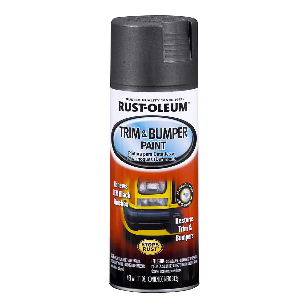 Rust-Oleum Automotive Trim And Bumper Spray Paint 312G Aerosol Matt Black 1