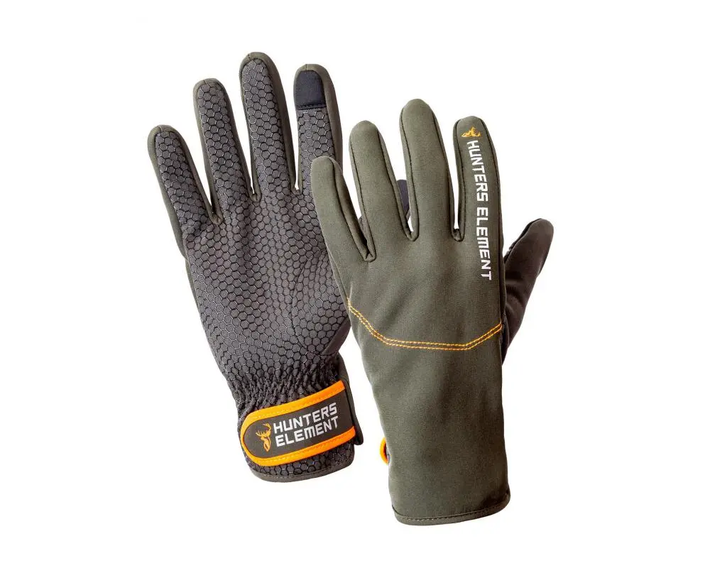 Hunters Element Legacy Gloves: Grey/Green 1