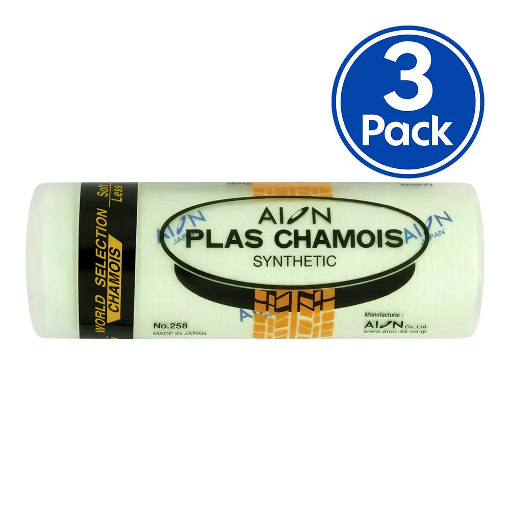Aion Plas Synthetic Chamois Formerly Kanebo 430Mm X 690Mm Large Size Green X 3 Pack 1