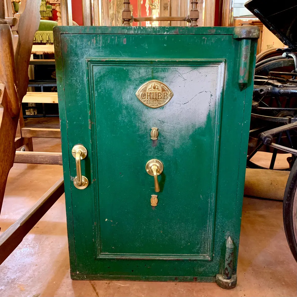 Large And Heavy Antique "Chubb" Safe - Sold 1
