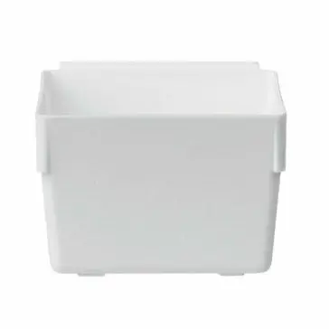 Plastic Tray, White, 3" X 3" X 2" 1