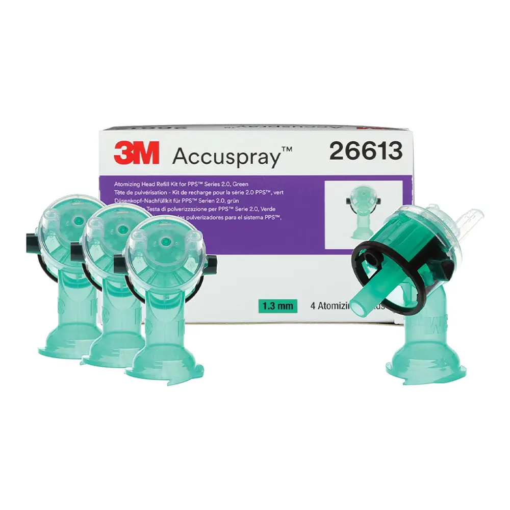 3M 26613 Accuspray Atomizing Head Refill Kit 1.3Mm 4 Pack Spray Paint Boat Car 1