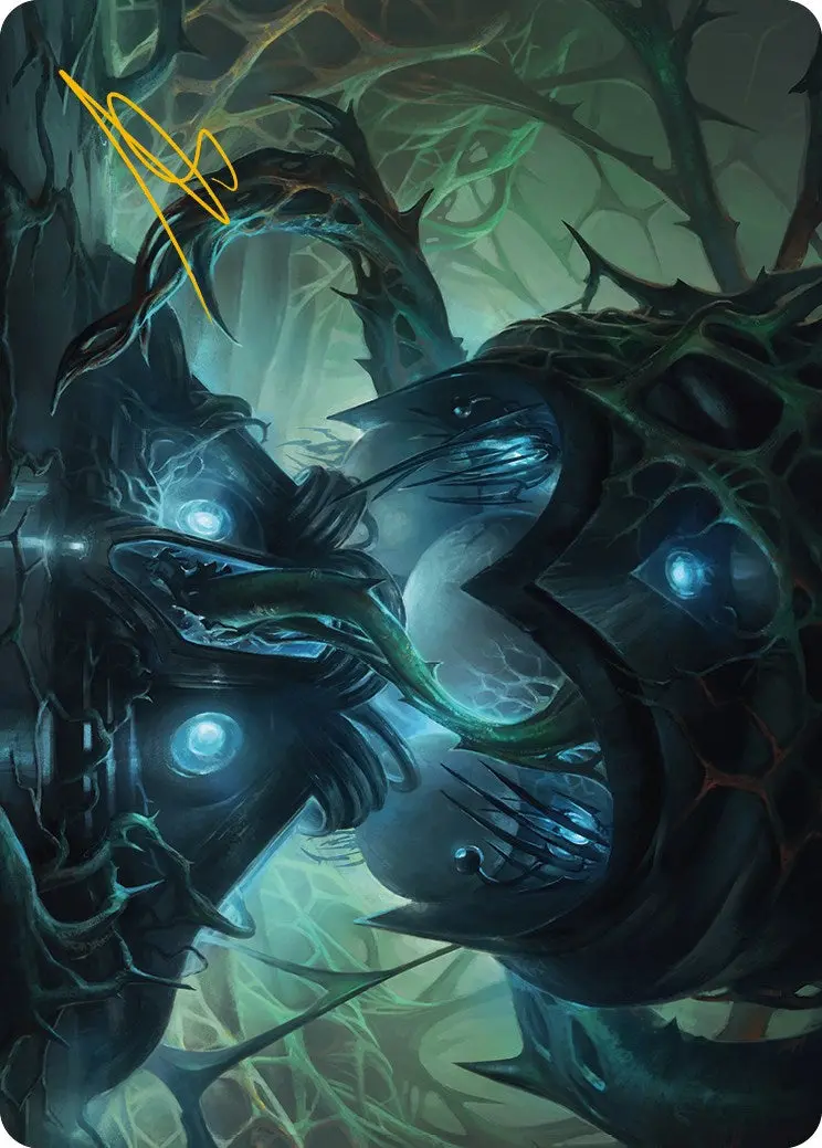 Expand The Sphere Art Card (Gold-Stamped Signature) [Phyrexia: All Will Be One Art Series] 1