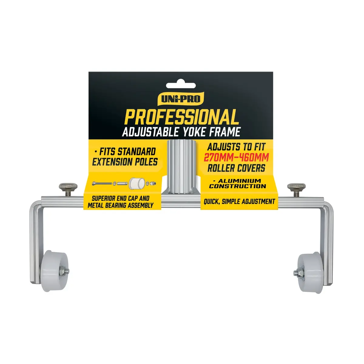 Uni-Pro Professional Adjustable Aluminium Yoke Frame 270–460Mm Roller Frame 1