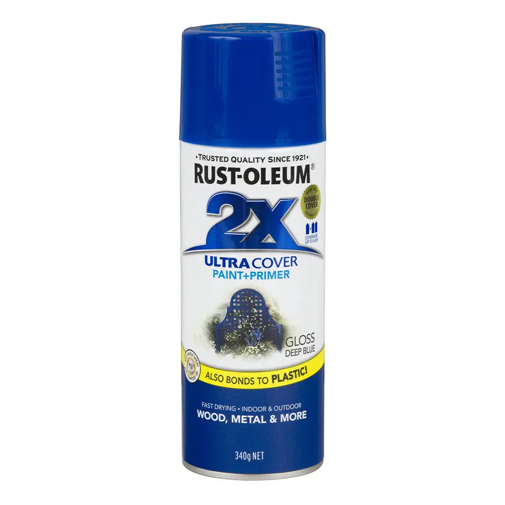 Rust-Oleum 2X Gloss Paint & Primer Spray Paint 340G Deep Blue 1