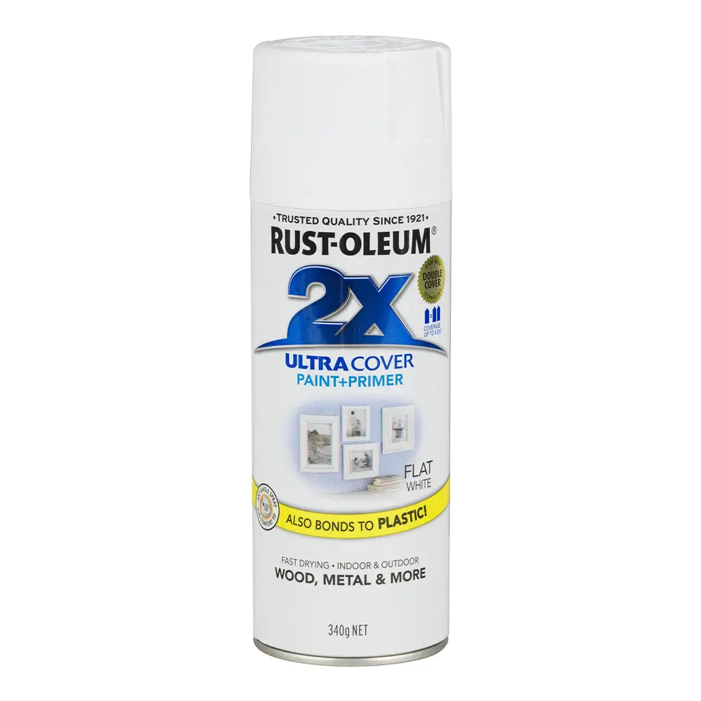 Rust-Oleum 2X Gloss Paint & Primer Spray Paint 340G White 1