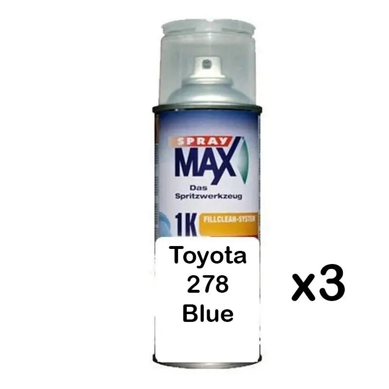 Auto Car Touch Up Can For Toyota 278 Blue X 3 1