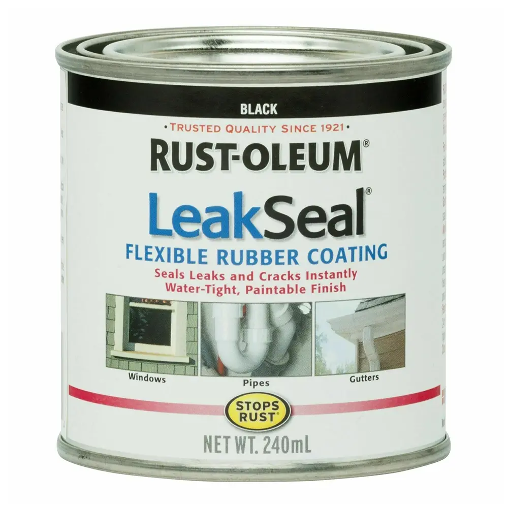 Rustoleum Leakseal Brush On 240Ml Matt Black 1
