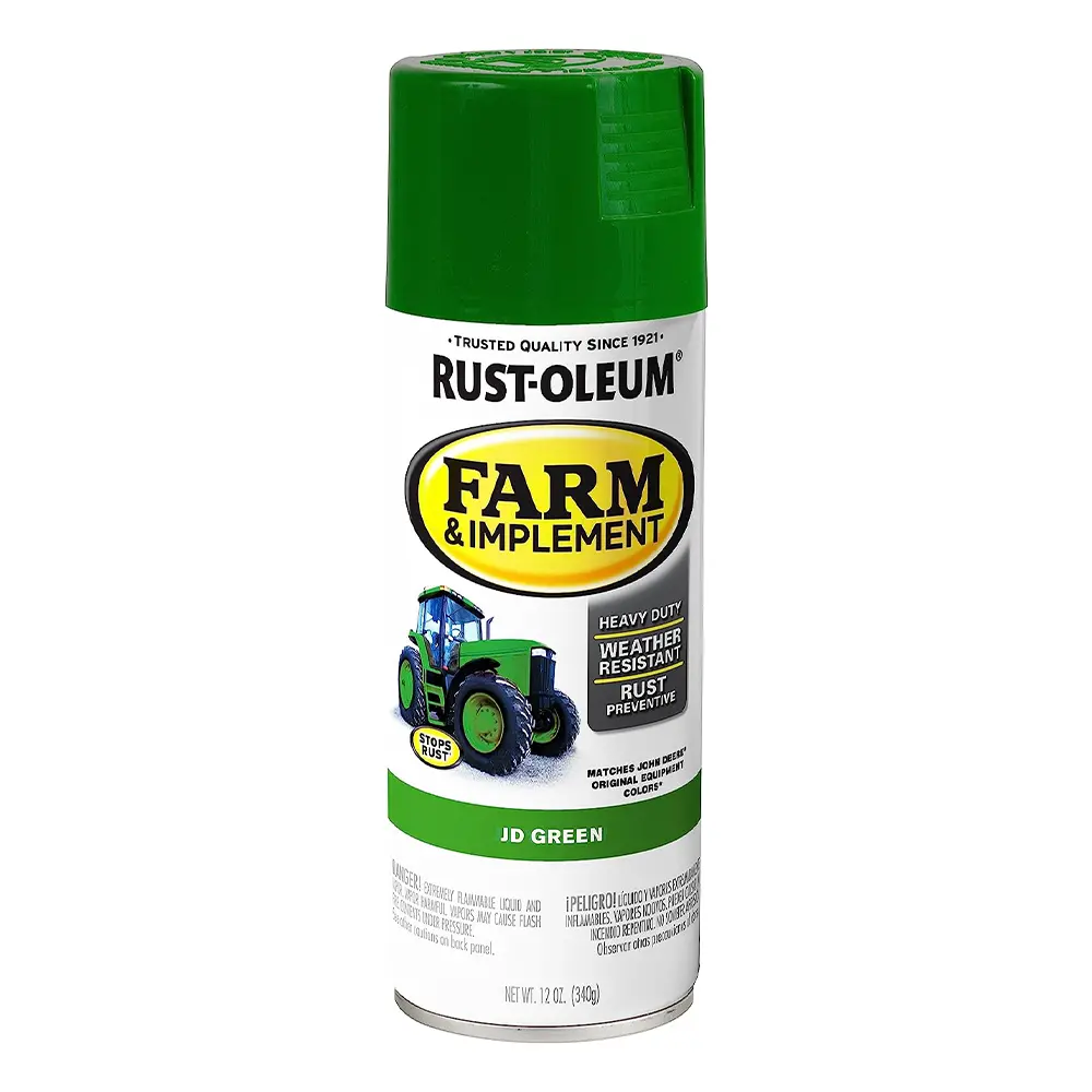 Rust-Oleum Farm Equipment Spray Paint John Deere Green 340G Aerosol 1
