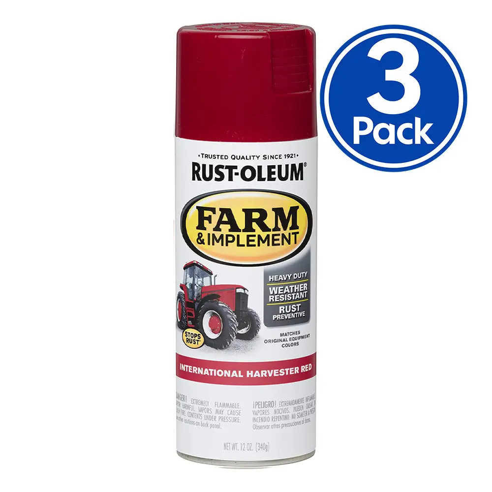 Rust-Oleum Farm Equipment International Harvester Red Spray Paint 340G X 3 Pack 1