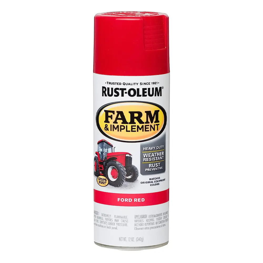 Rust-Oleum Farm Equipment Spray Paint Ford Red 340G Aerosol 1